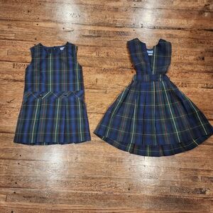 Plaid Kids Dress Set